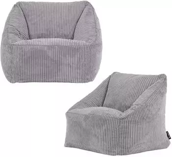 Icon Natalia Kindersitzsack aus Cord, 100L, grau (800000985186)