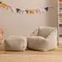 Icon Natalia Kindersitzsack mit Hocker, Cord, beige, 100L (EU1KDSARMFSTJC084)