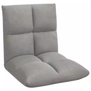 vidaXL Verstellbarer Bodensessel hellgrau (42028150)