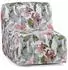 hjh Living Sitzolo Air aufblasbarer Sitzsack mit Fußpumpe, weiß/grau/rosa (991055)