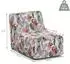 hjh Living Sitzolo Air aufblasbarer Sitzsack mit Fußpumpe, weiß/grau/rosa (991055)