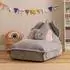 Icon Ellie Elefant Kinder-Sitzsack Cord, grau (Ellie)