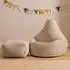 Icon Dalton Kindersitzsack mit Hocker, Cord, beige (ICOKHBFSTJC084)
