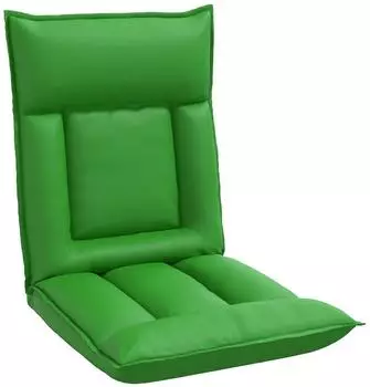 vidaXL Bodensessel verstellbar, grau, Kunstleder (42028184)