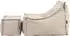 Icon Alto Sitzsack-Sessel mit Hocker, Olefin, beige (ICOALTFSTOL084)