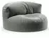 Green Bean Sitzsack Sofa mit Rückenlehne, grau, 90x50cm