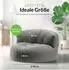 Green Bean Sitzsack Sofa mit Rückenlehne, grau, 90x50cm