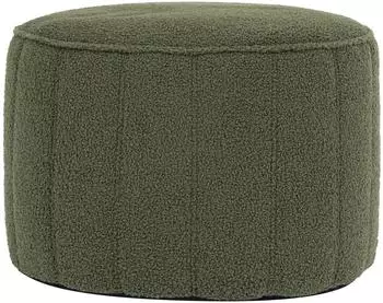 Icon Milano Boucl&eacute; Hocker, gr&uuml;n
