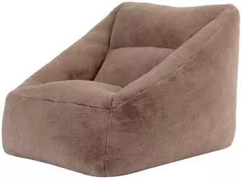 Icon Natalia Sitzsack Sessel Kunstfell, mokka, 340L (97x73x84cm)