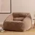 Icon Natalia Sitzsack Sessel Kunstfell, mokka, 340L (97x73x84cm)