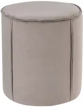 Beliani Sedona Pouf rund, Textil, taupe (601739)