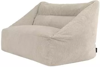 Icon Cecilia Sitzsack Sofa, Cord, beige, 360L