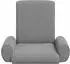 vidaXL Verstellbarer Bodensessel dunkelgrau, Grobvelours, 68x51x56cm