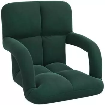 vidaXL Bodenstuhl dunkelgrün, Samt, 58x62x58cm (42028135)