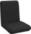 vidaXL Bodensessel verstellbar, schwarz, Stoff (42028168)