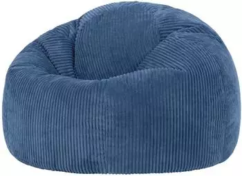 Icon Kingston Sitzsack Cord, blau, 200L (85x50x85cm)