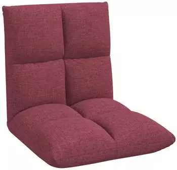 vidaXL Verstellbarer Bodensessel weinrot, Stoff, 50x61x57cm (42028145)