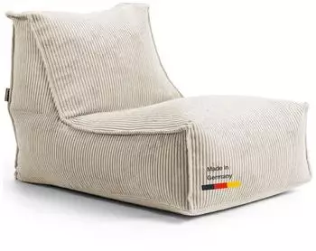 mokebo Der Gelassene Sitzsack Cord, beige (60x65x95cm)