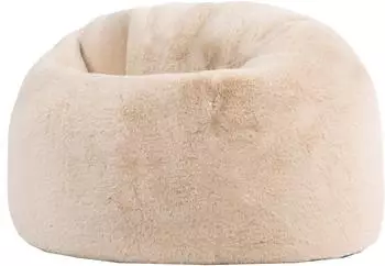 Icon Kingston Kindersitzsack Kunstfell, beige, 100L (80x45x80cm)