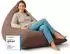 Lumaland Interior Line Sitzsack Triangle XXL 370L, Leinen, braun (LL-20949-002)