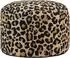 Icon Milano Leopard Sitzsack-Hocker mit Füllung