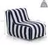 hjh Living Sitzolo Air Luftsofa aufblasbar, blau/weiß gestreift, inkl. Fußpumpe (991053)