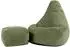 Icon Dalton Cord Kindersitzsack mit Hocker, salbeigrün, 100L