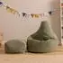 Icon Dalton Cord Kindersitzsack mit Hocker, salbeigrün, 100L