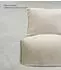 mokebo Der Gelassene Sitzsack mit Hocker, Cord, beige, 60x65x95cm