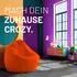 Lumaland Drops Sitzsack 2-in-1 300L, orange (LL-20947-007)