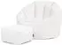 Icon Sirena Bouclé Sitzsack Sessel & Hocker, cremeweiß
