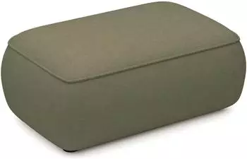 Selsey Ovo Pouf 1-Sitzer Chenille olivgr&uuml;n (100cm)