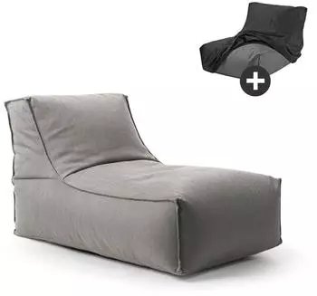 mokebo Der Sundowner Outdoor-Sitzsack mit Schutzhülle, dunkelgrau, 60x65x95cm (800000936702)