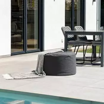 Home Deluxe CLOUD XXL Outdoor-Sitzsack Hocker, anthrazit