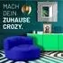 Lumaland Sitzsack Lounge 320L mit Rückenlehne, royalblau, Indoor & Outdoor (LL-20950-005)