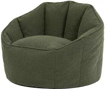 Icon Sirena Boucl&eacute; Sitzsack-Sessel, gr&uuml;n