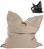 mokebo Der Große Outdoor-Sitzsack mit Schutzhülle, beige, 130x170x20cm (800000488827)
