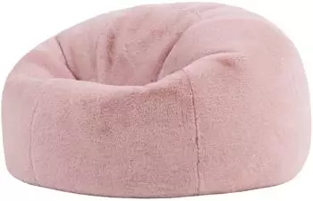Icon Kingston Sitzsack Kunstfell, rosa, 200L