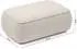 Selsey Ovo Pouf Chenille beige, 100cm
