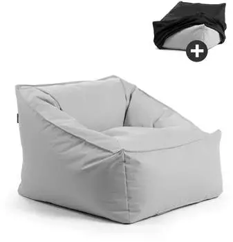 mokebo Sitzsack "Der Sunnyboy" Outdoor, grau, Textil (800001115971)