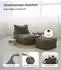 mokebo Der Gelassene Sitzsack mit Hocker, Cord, olivgrün, XXL (800001219592)