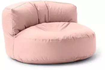 Lumaland Sitzsack Sofa mit Rückenlehne, pastellrosa, 90x50cm (30177)