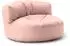 Lumaland Sitzsack Sofa mit Rückenlehne, pastellrosa, 90x50cm (30177)
