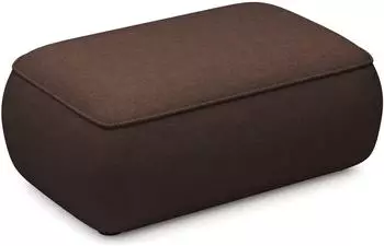 Selsey Ovo Pouf 1-Sitzer, Chenille, braun, 100cm