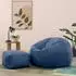 Icon Kingston Sitzsack & Hocker, Cord, Blau (240L)