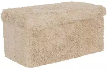 Atmosphera Duvia Pouf rechteckig faltbar 38x76cm beige