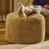 Icon Milano Chenille Pouf Hocker, gelb