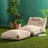 Icon Nova Outdoor-Sitzsack mit Hocker, Olefin, beige (800001394673)