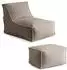 mokebo Doze Sitzsack Bouclé mit Hocker, mushroom, 155x65x65cm (800002018066)