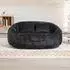 LuxusKollektion Sitzsack Sofa Lounger Chenille, schwarz